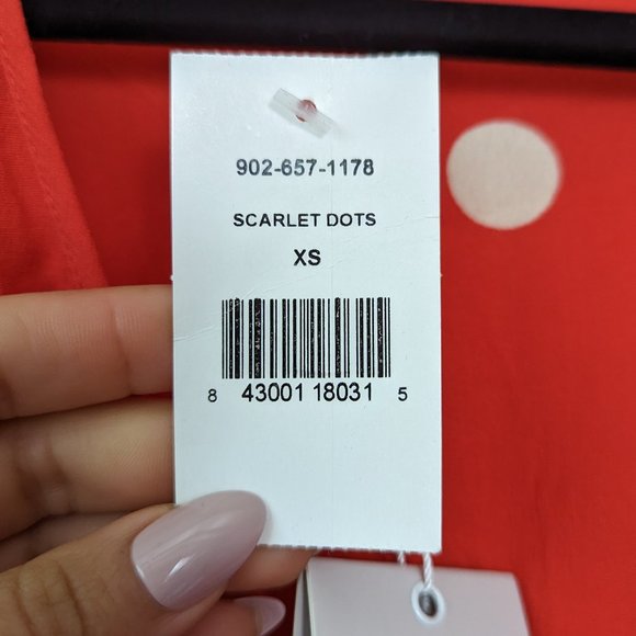 Rails Athena Polka Dots Blouse Size Extra Small - Picture 9 of 14